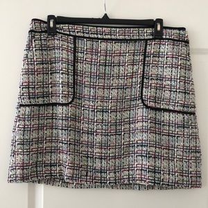 LOFT tweed lined skirt NWT